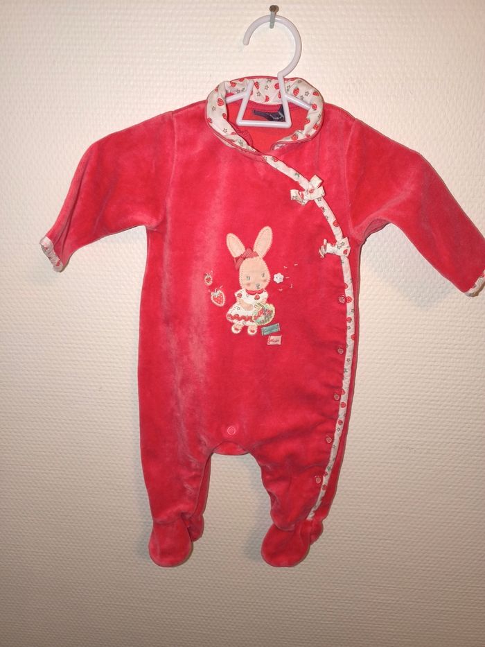 Pyjama velours sergent major 3 mois