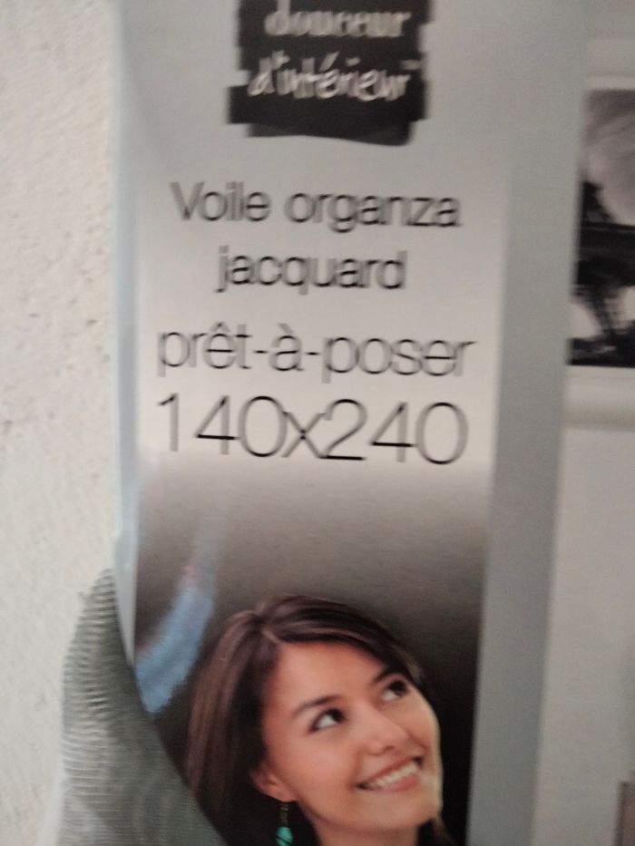 Voilage Niki gris 140X240 - photo numéro 3