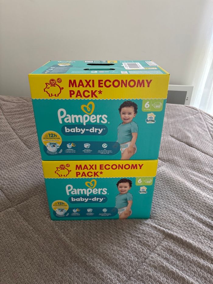 160 couches Pampers baby dry taille 6 - photo numéro 3