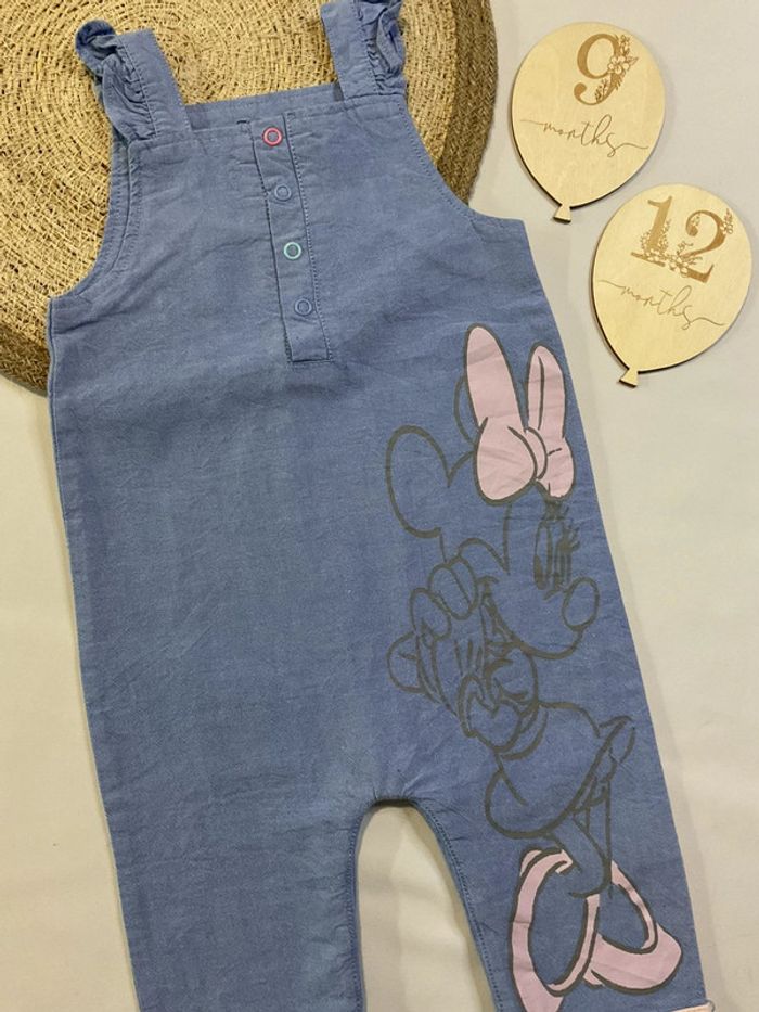 Salopette combi style jeans Minnie fille - photo numéro 3