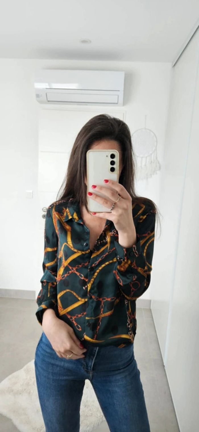 Magnifique chemise verte - photo numéro 3