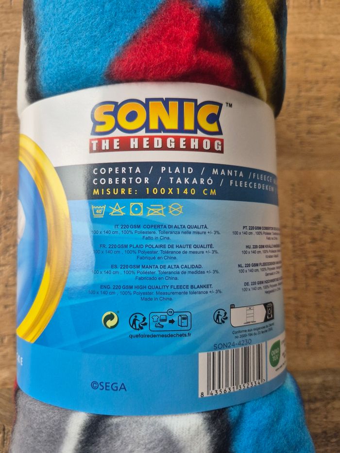 Plaid Polaire Sonic - photo numéro 2