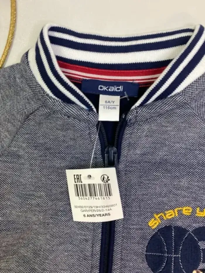 Veste garçon - Teddy - neuf - Okaïdi - Taille 6 ans - photo numéro 4