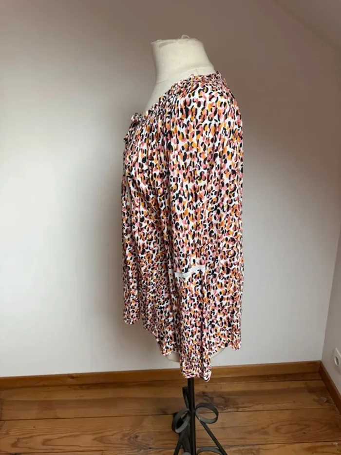 Superbe Blouse fluide Burton ample fleurie en viscose 🌸 XL 42 44 - photo numéro 5