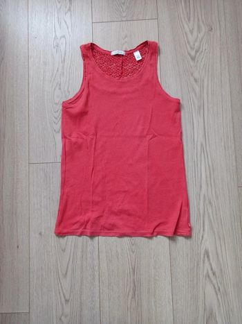 Débardeur fille rouge Okaïdi taille 12 ans en très bon état