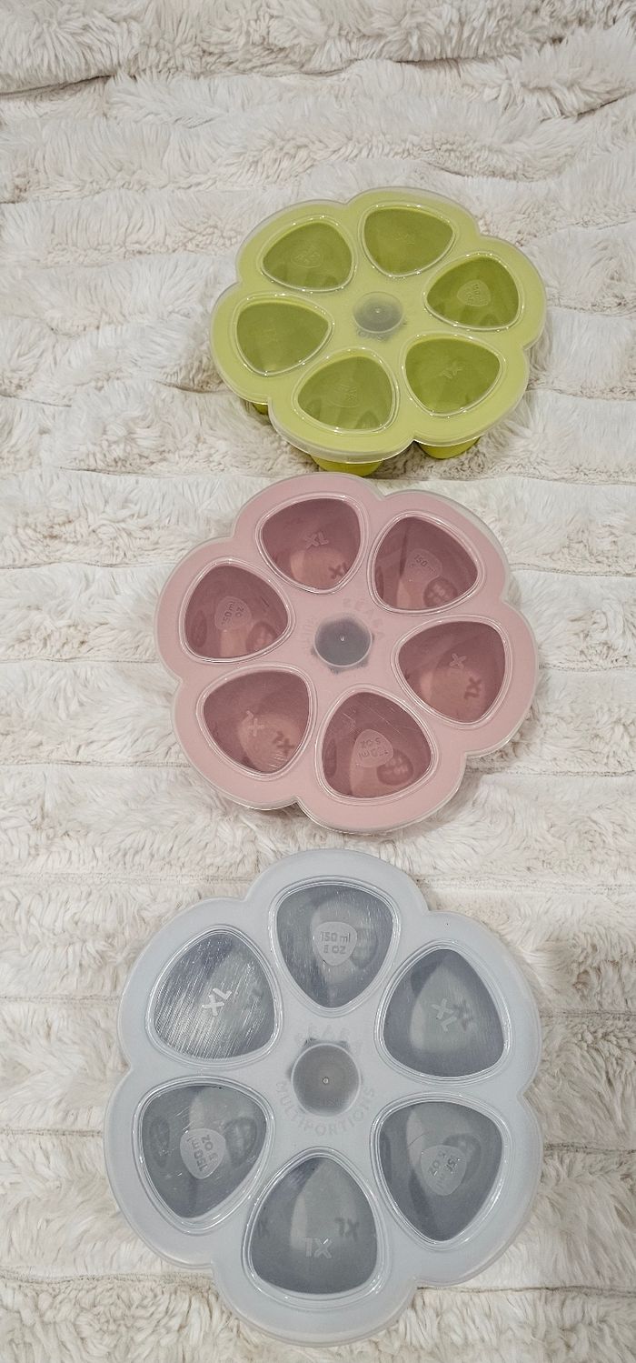 Lot de 3 fleurs 🌸 multiportions BEABA XL 150ML - photo numéro 5