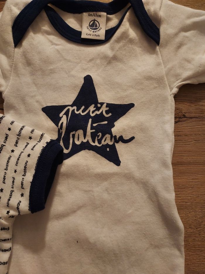 Lots de 3 bodies neufs Petit Bateau - photo numéro 4