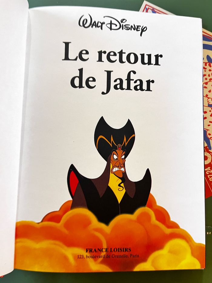 Livre Disney, édition France loisirs : le retour de jafar - photo numéro 2