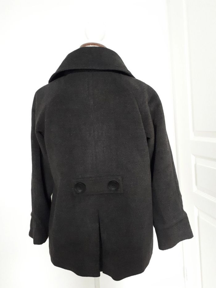 Etat neuf veste paletot gris foncé taille S (36-38) - photo numéro 4