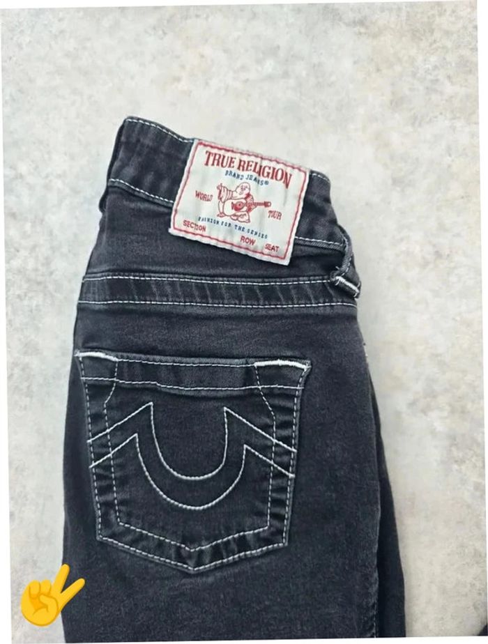Jean True Religion W32|FR42 coupe skinny noir Femme-Women pan196b - photo numéro 3