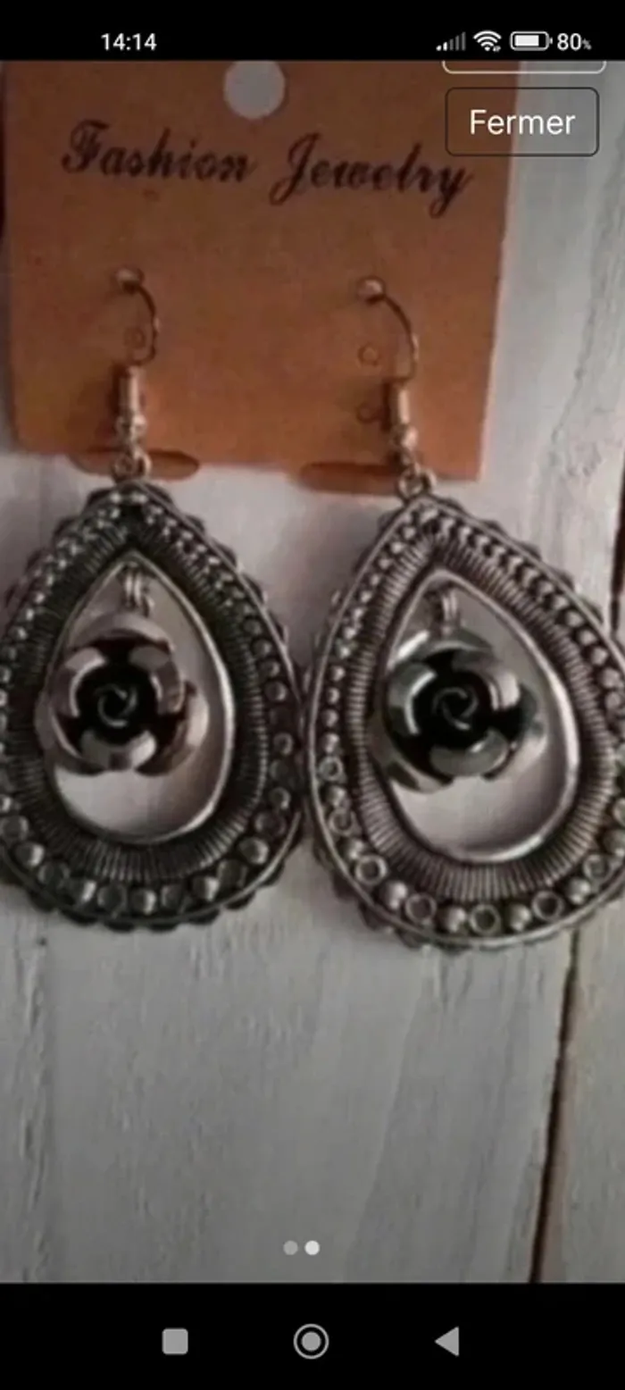 Très belles boucles d'oreilles
