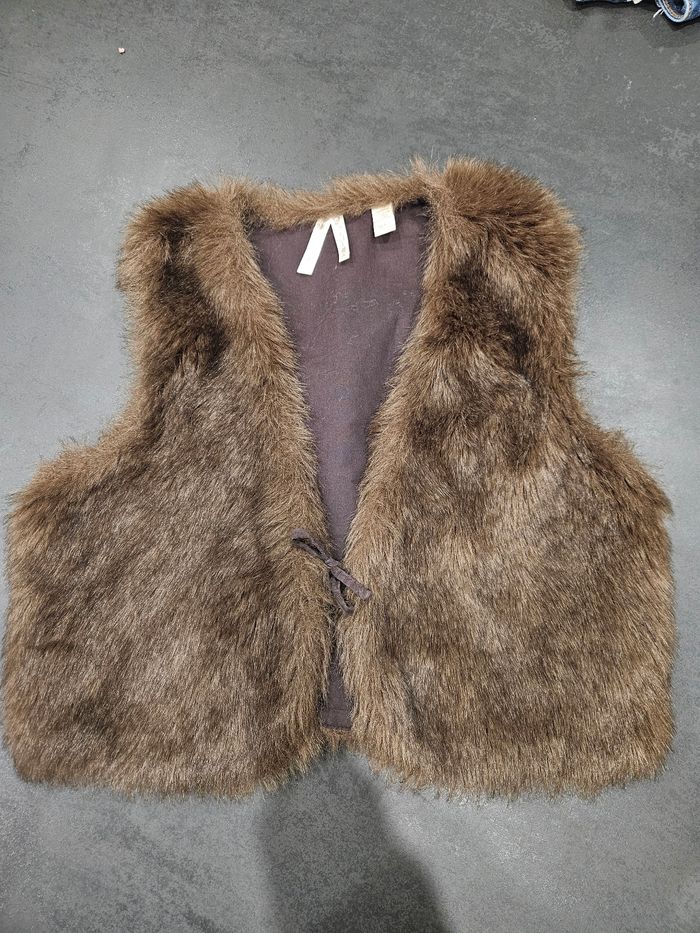 Gilet fausse fourrure