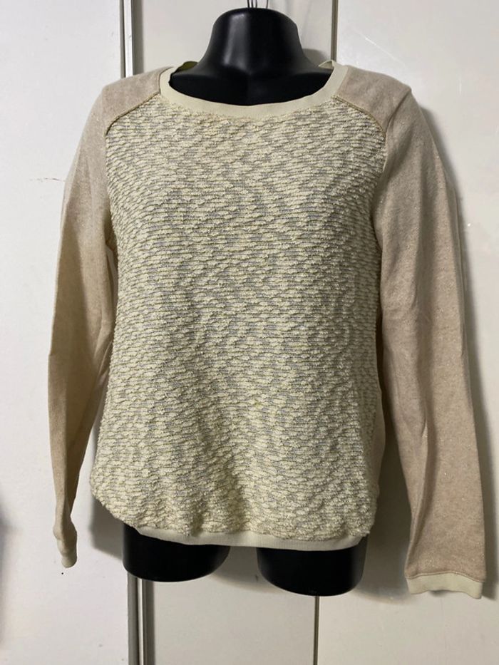 Pull habillé à paillete. Tenue de fêtes . Promod. Taille S.