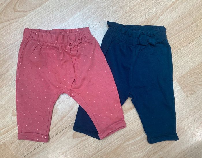 2 Pantalon sarouel - 6 mois - Vertbaudet