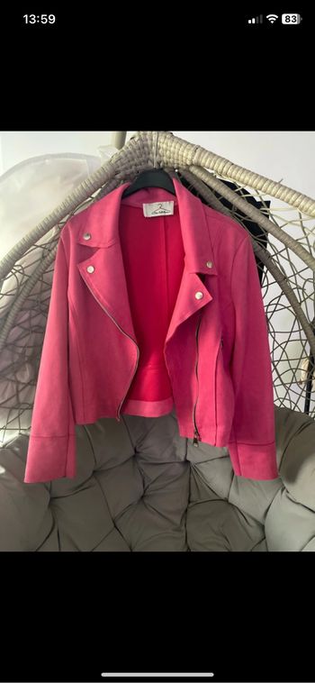 Veste perfecto suédine
