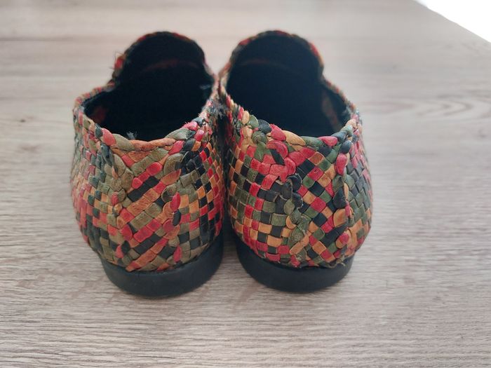 Chaussures Toscania mocassins tressés multicolores 38,5 - photo numéro 3