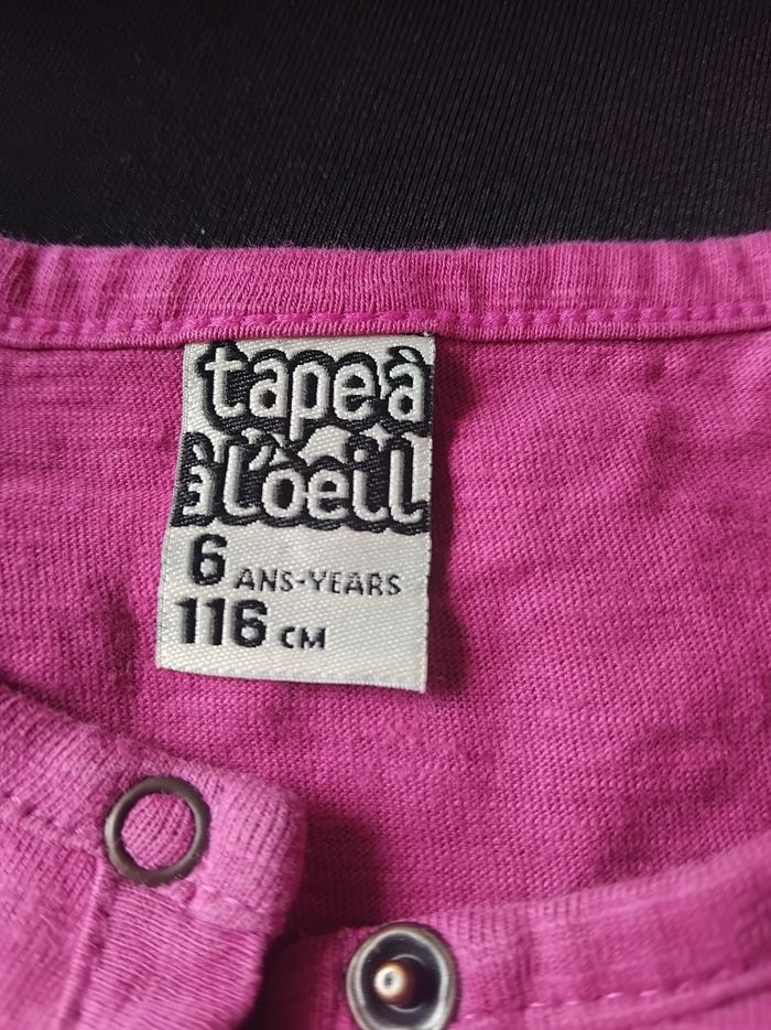 T shirt manches longues fille 6 ans tao - photo numéro 8