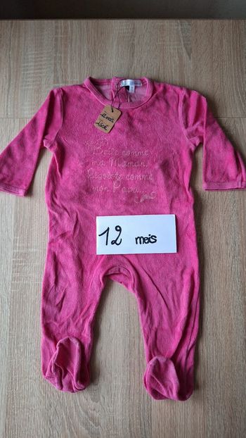 🌜Pijama velour 12 mois. #lunaGL12mois🌛
