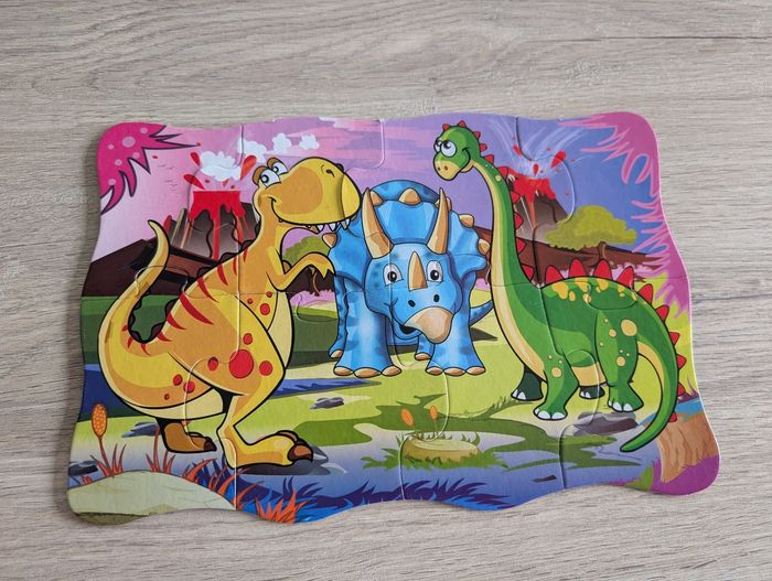 4 puzzles de 2 à 8 pièces dinosaures - photo numéro 3