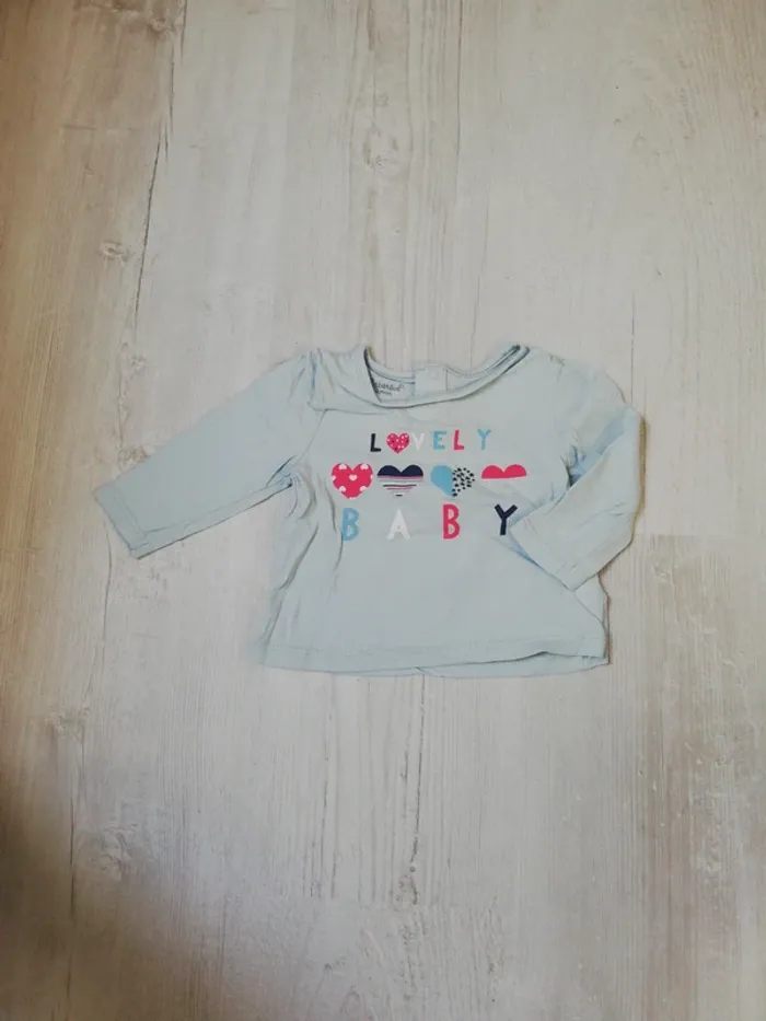 Lot de 4 t-shirt manches longues 3mois - photo numéro 5