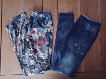 lot DE 2 LEGGINGS taille s