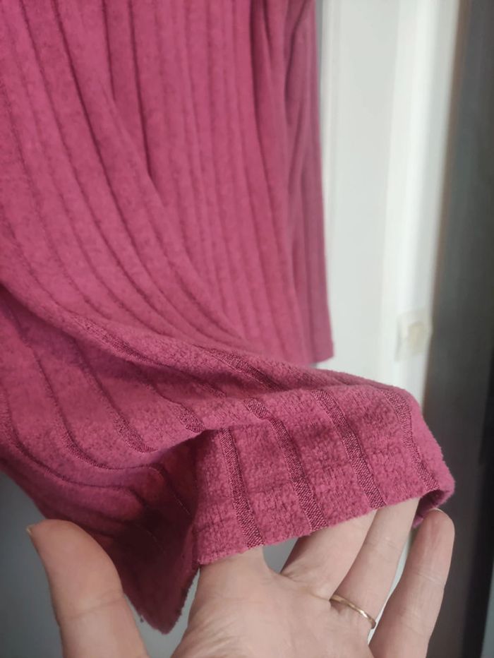 Haut col V rose taille 46 - photo numéro 4
