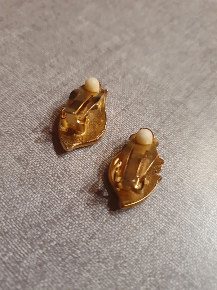 Boucles d'oreilles à clip strass - photo numéro 2