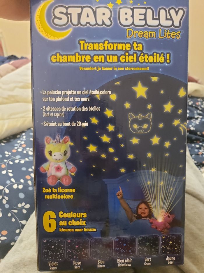 Star belly Licorne - veilleuse projeteuse- neuf - photo numéro 2