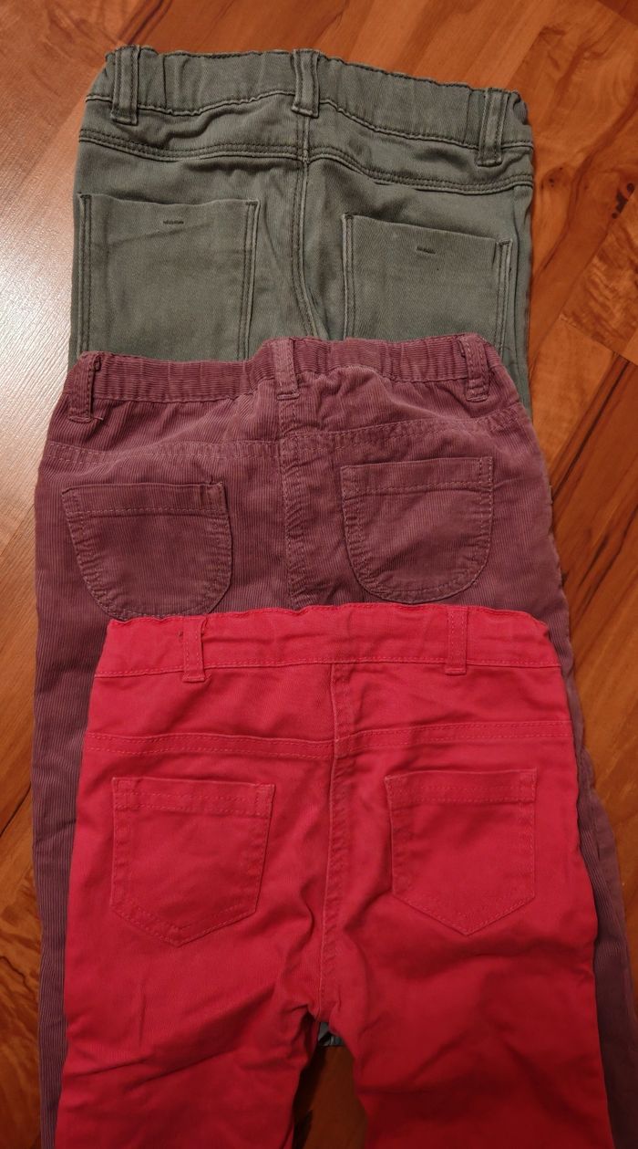 Lot de 4 pantalons 36mois gemo + kiabi - photo numéro 2
