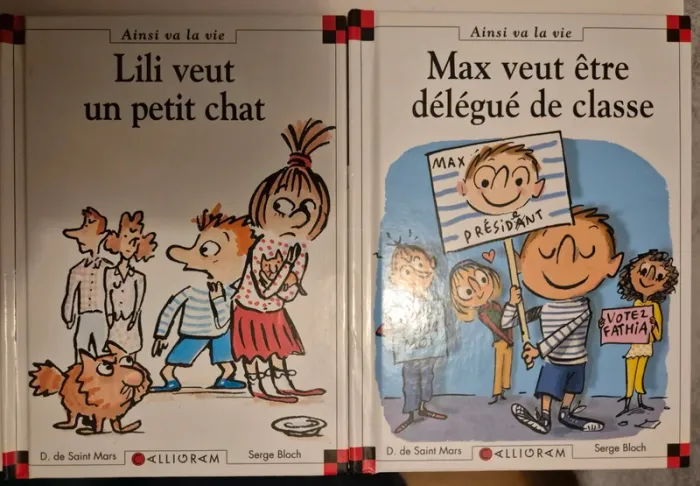 2 livres Max et Lili