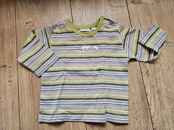 T.shirt manches longues rayé multicolore Mexx 6 mois