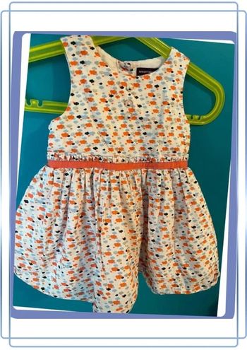 Belle robe doublée bébé fille 6 mois Sergent major