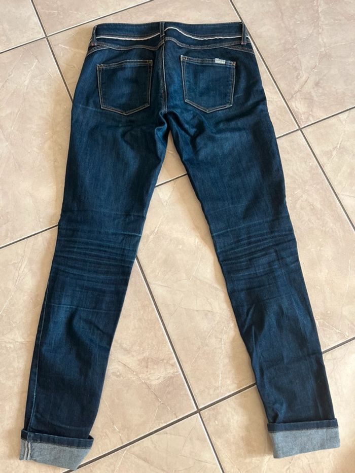 Jeans bleu trois quart Mango Taille 36 - photo numéro 4
