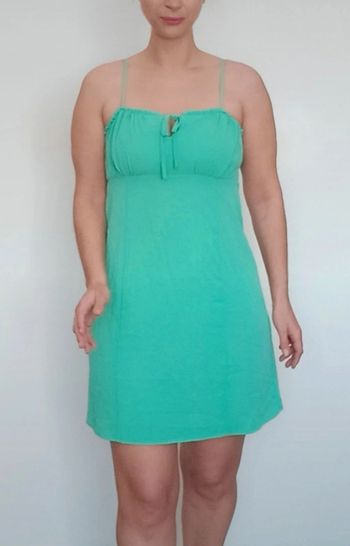 Robe d été crepe émeraude feminine taille 40