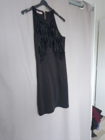 Robe noire de soirée a franches taille M/L