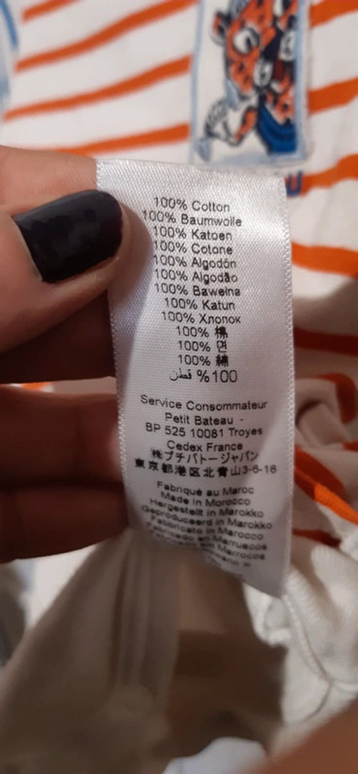 Tee-shirt bodie manches longues 3mois - photo numéro 4