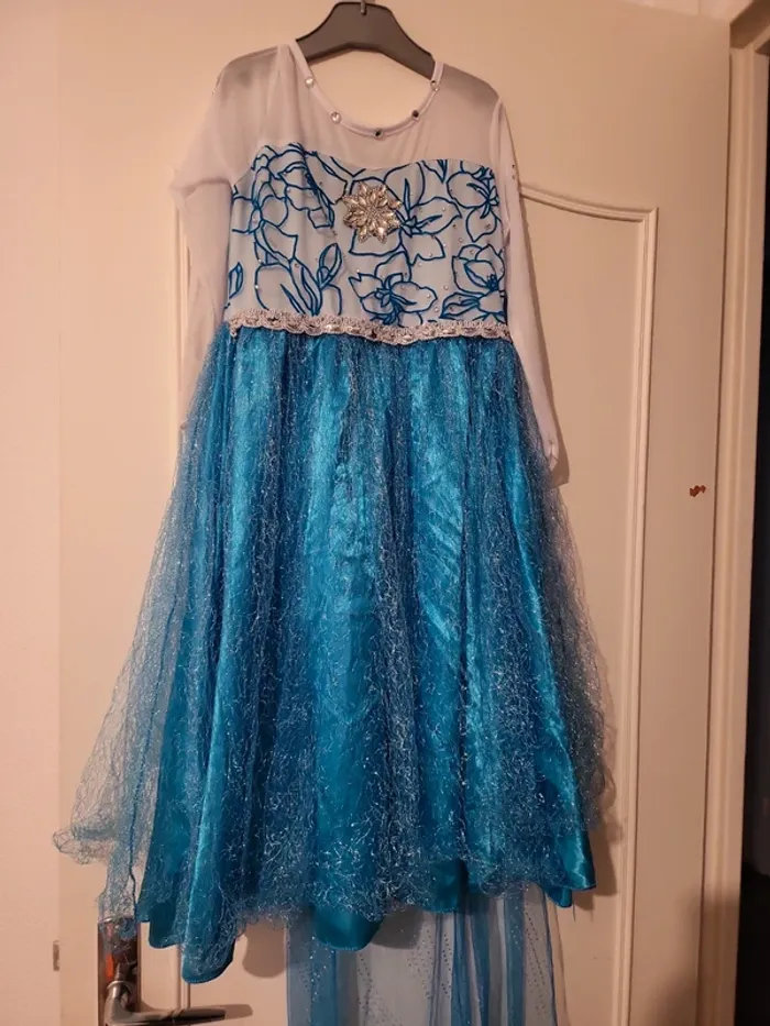 Déguisement reine des neige 10 ans