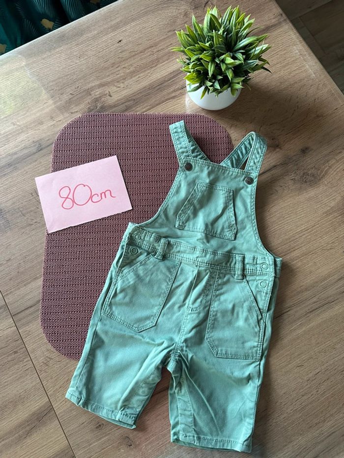 Salopette verte 💚 80cm /12m