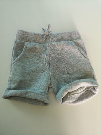 Short bébé gris chiné