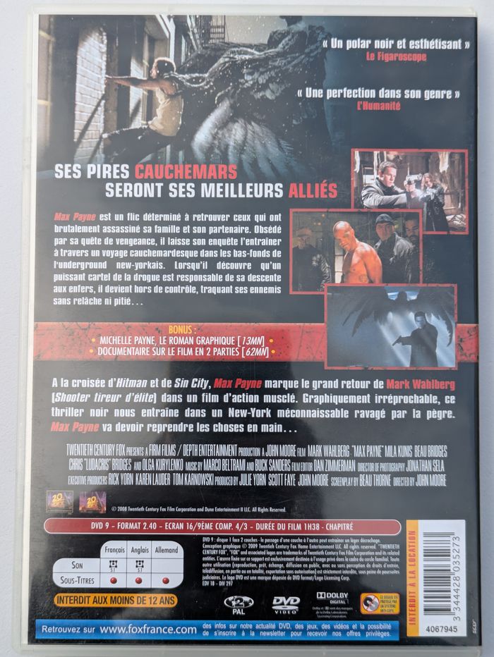 dvd max payne - photo numéro 2