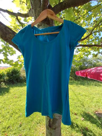 T shirt basic Colours bleu ciel