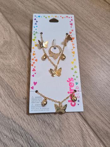 Parure bijoux papillons