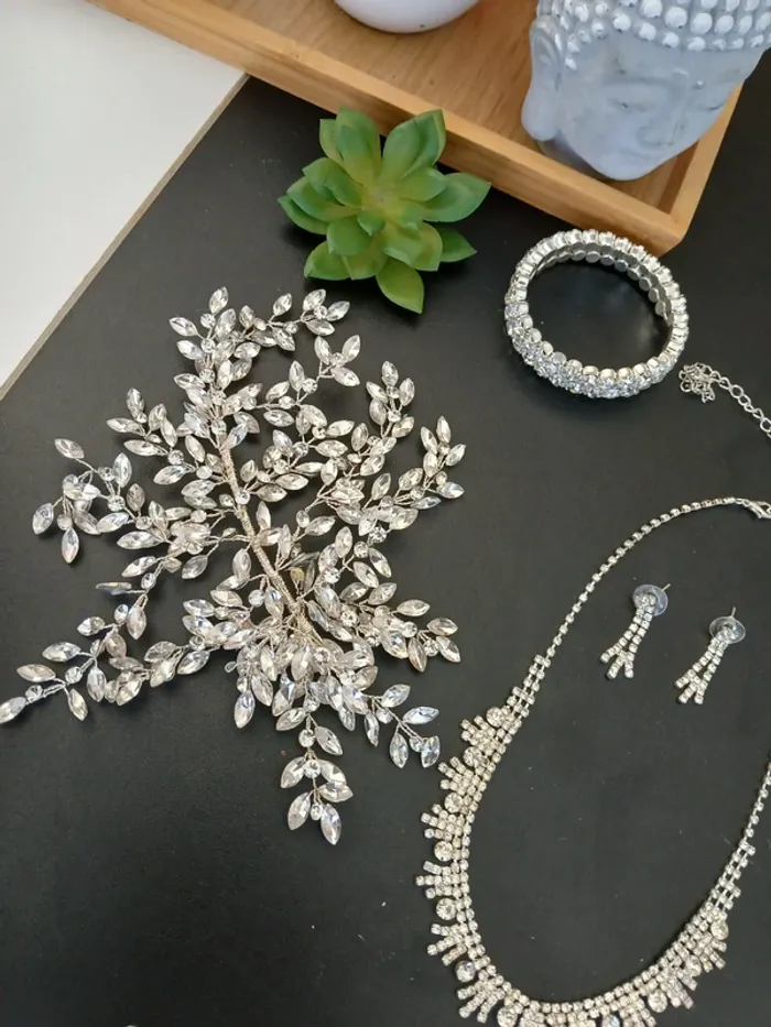 Lot bijoux et accessoires de cheveux Mariage🌿🎉 - photo numéro 6