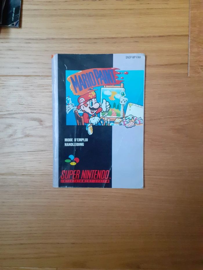 Notice Super NES Nintendo Mario Paint Nintendo Beebs