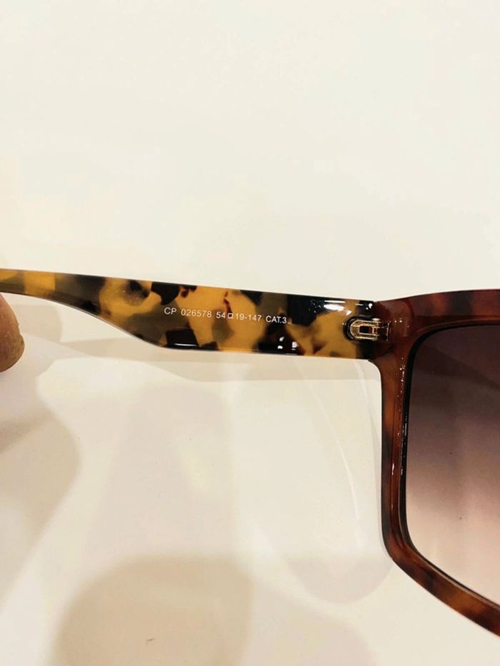 Lunette de soleil femme marron léopard verres dégradés uvprotection catégorie 3 - photo numéro 5