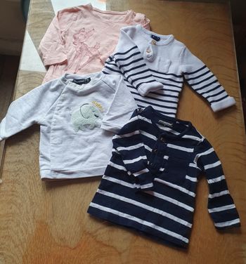Lot de 4 tee-shirts 3 mois