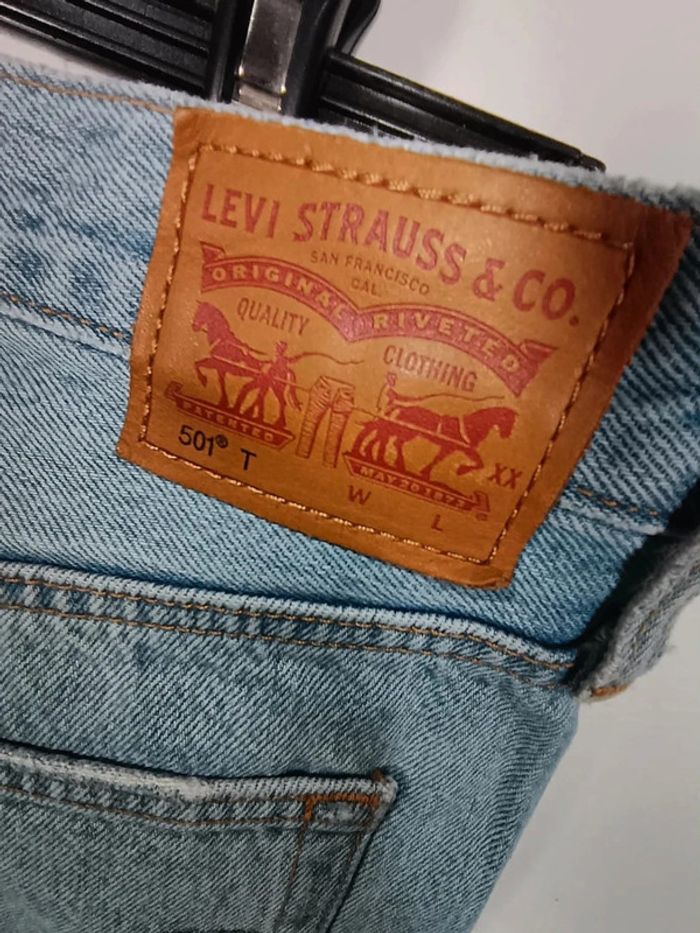 C6 jeans bleu Levi's 27 - photo numéro 3