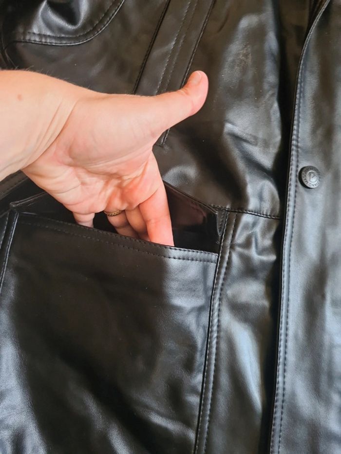 Manteau xl imitation cuir - photo numéro 3