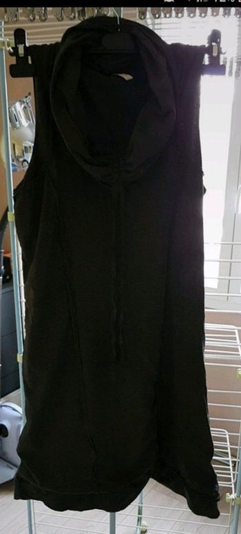 Robe sans manches d hiver et col coulissant