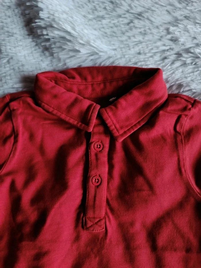 Polo manches longues rouge T. 23 mois Orchestra - photo numéro 4
